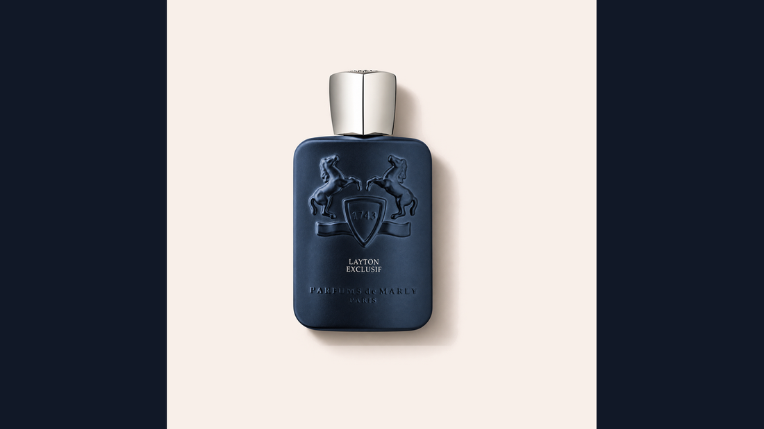 Flacon real Parfums de Marly Layton Exclusif pentru comparația cu Layton