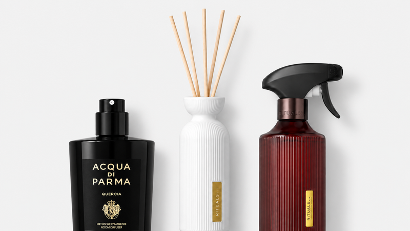 Bytové vůně a difuzéry – Acqua di Parma Quercia a vůně Rituals