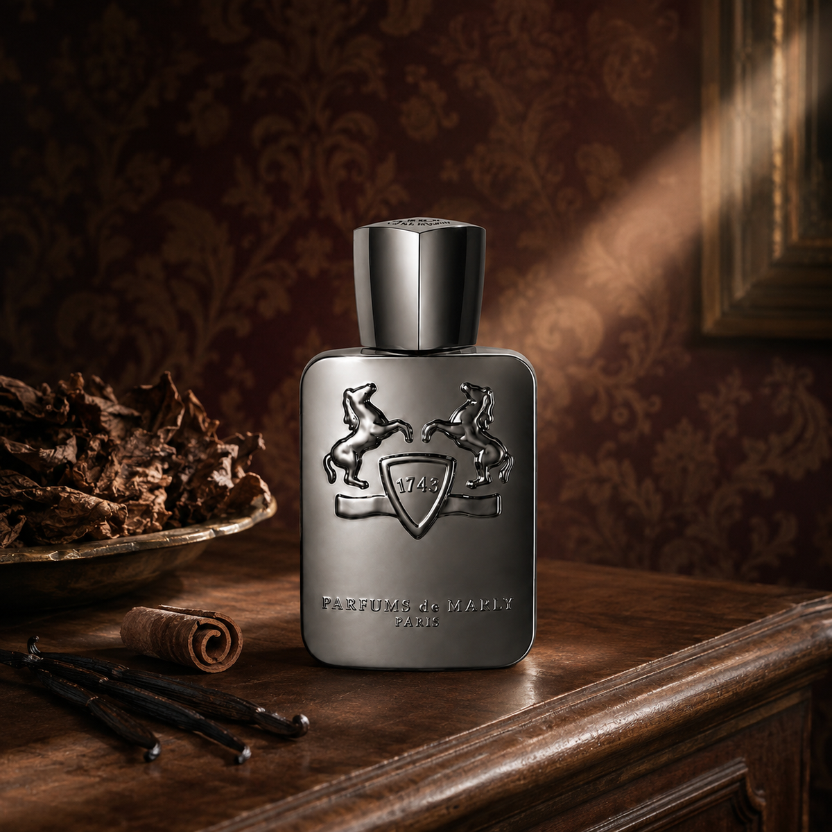 Parfums de Marly Herod na tmavém dřevě s tabákovým listem, skořicí a vanilkou – MrRizz