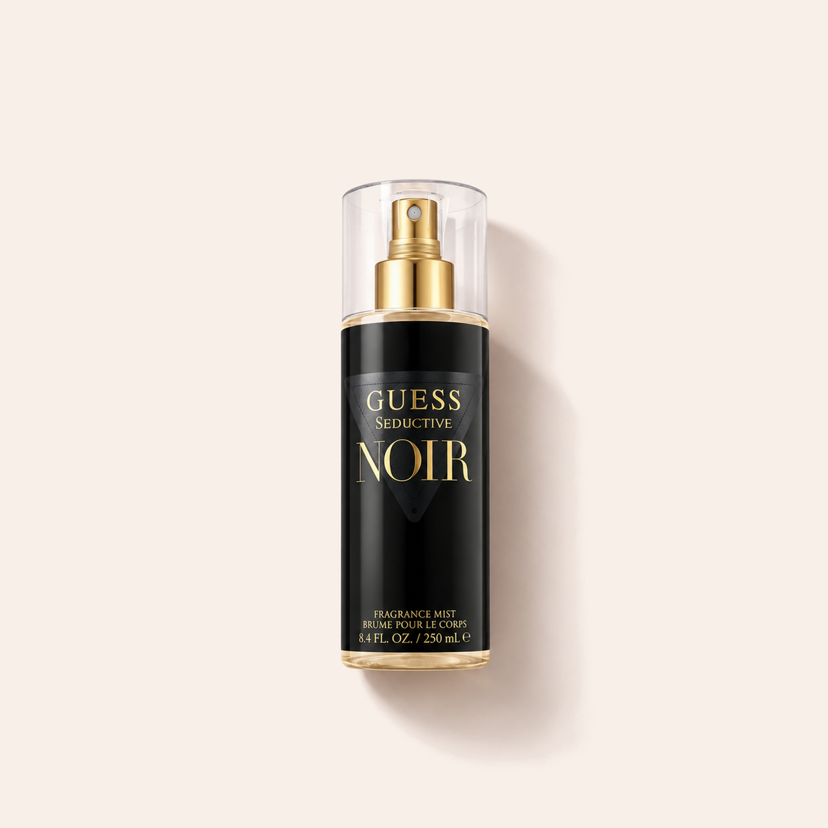 GUESS Seductive Noir tělový sprej 250 ml na pozadí #f8efe9 – MrRizz