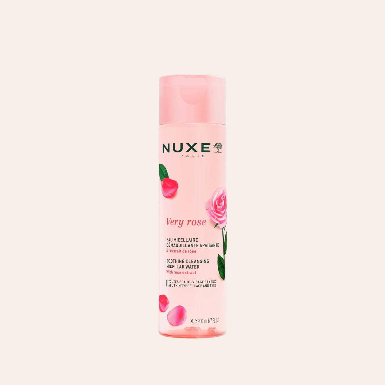 NUXE Very Rose apă micelară calmantă pentru curățare 200 ml