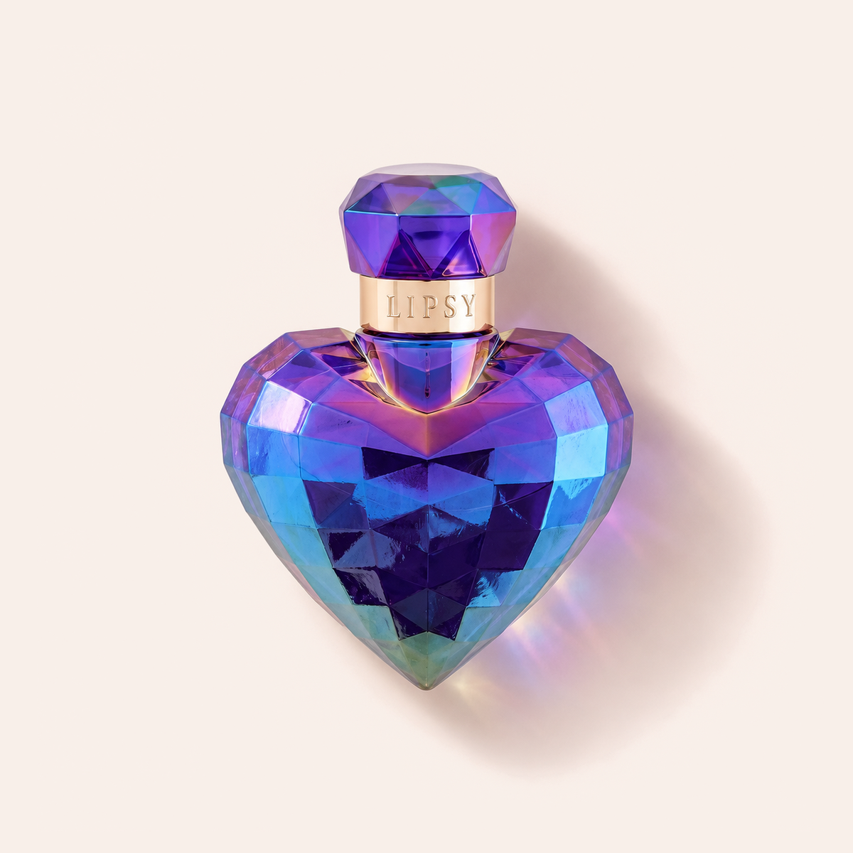 Lipsy London Midnight Amethyst EDT 30 ml, flakon na světle růžovém pozadí – MrRizz