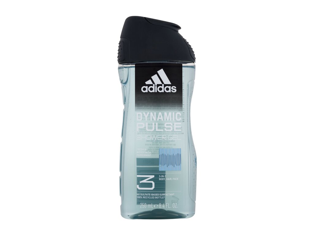 Adidas Dynamic Pulse Shower Gel 3-In-1 250 ml - 250ml - Sprchový gel