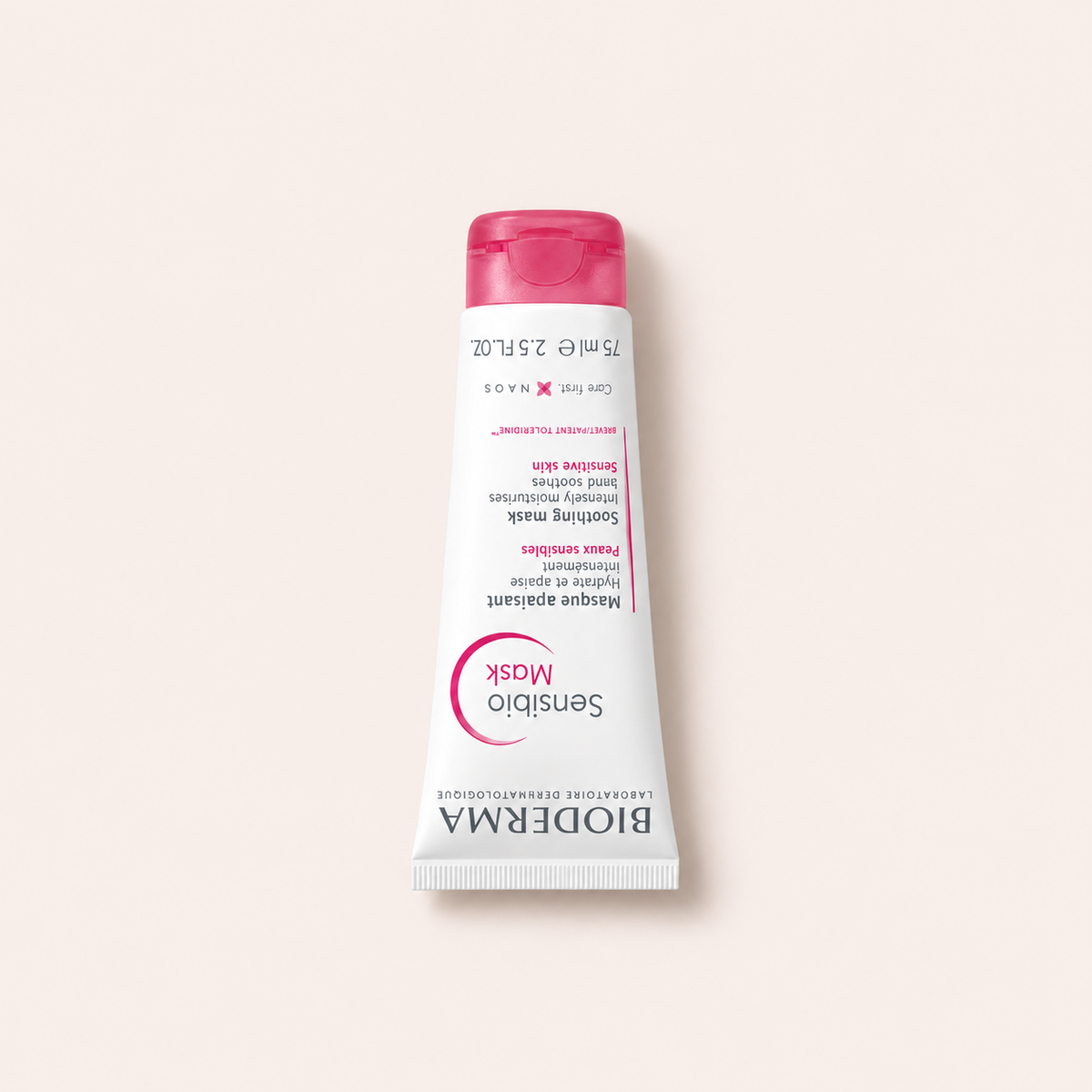 BIODERMA Sensibio pleťová maska 75 ml na béžovém pozadí – MrRizz