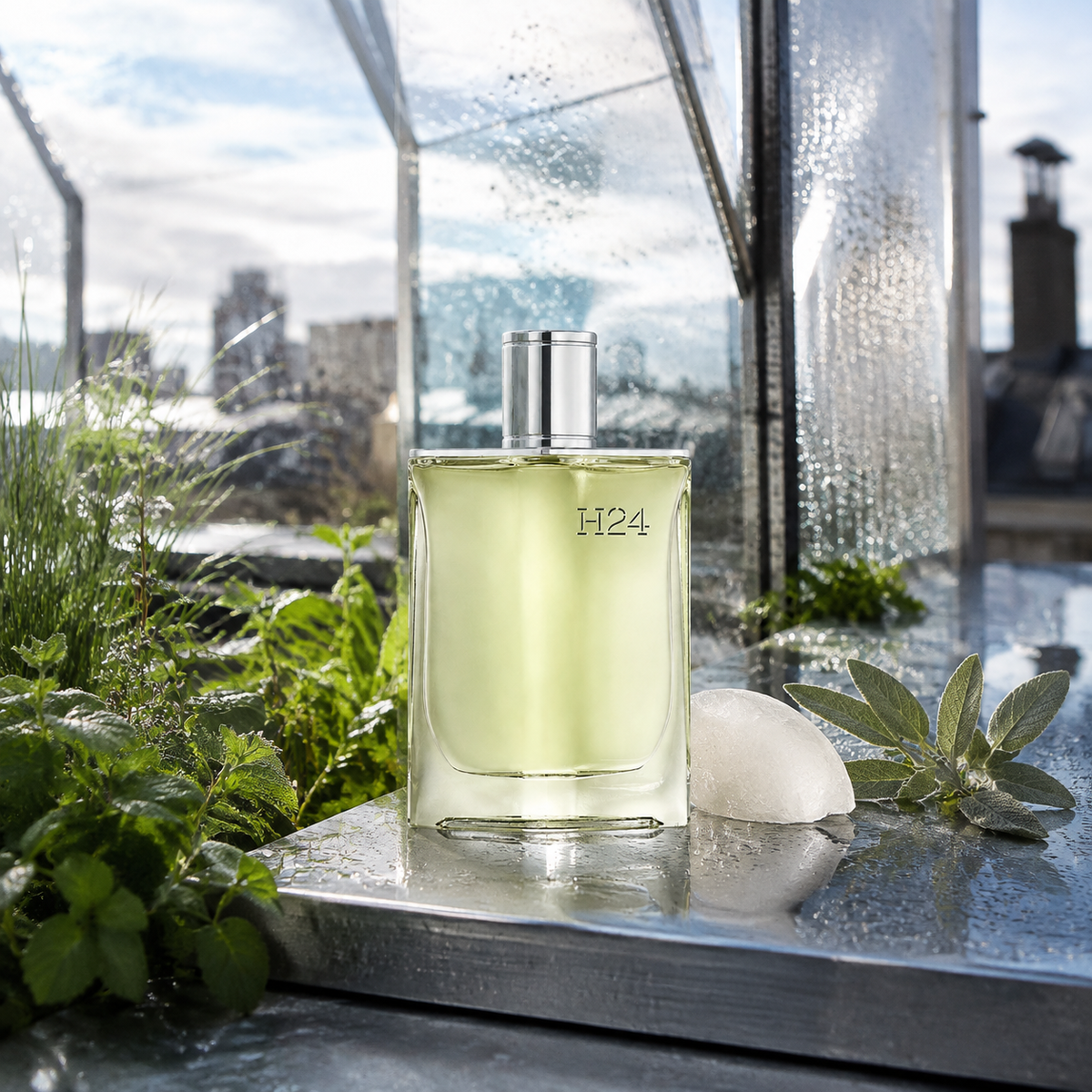 Hermès H24 Herbes Vives v deštivém městském skleníku – MrRizz