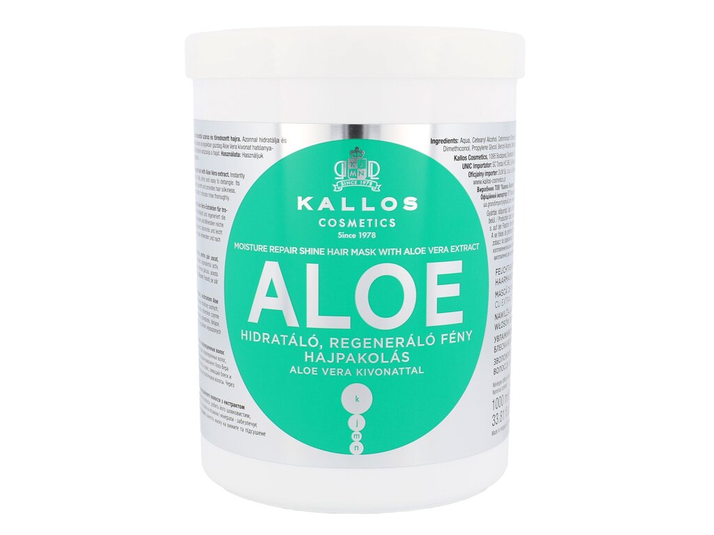 Kallos Cosmetics Aloe Vera 1000 ml - 1000ml - Maska na vlasy