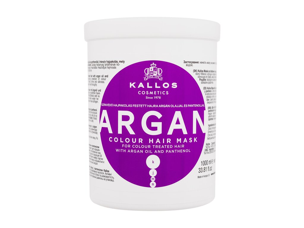 Kallos Cosmetics Argan 1000 ml - 1000ml - Maska na vlasy