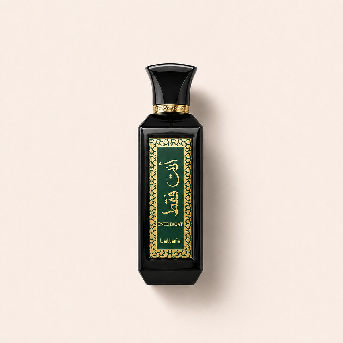 Flakon Lattafa Ente Faqat EDP 100 ml na světlém pozadí – MrRizz