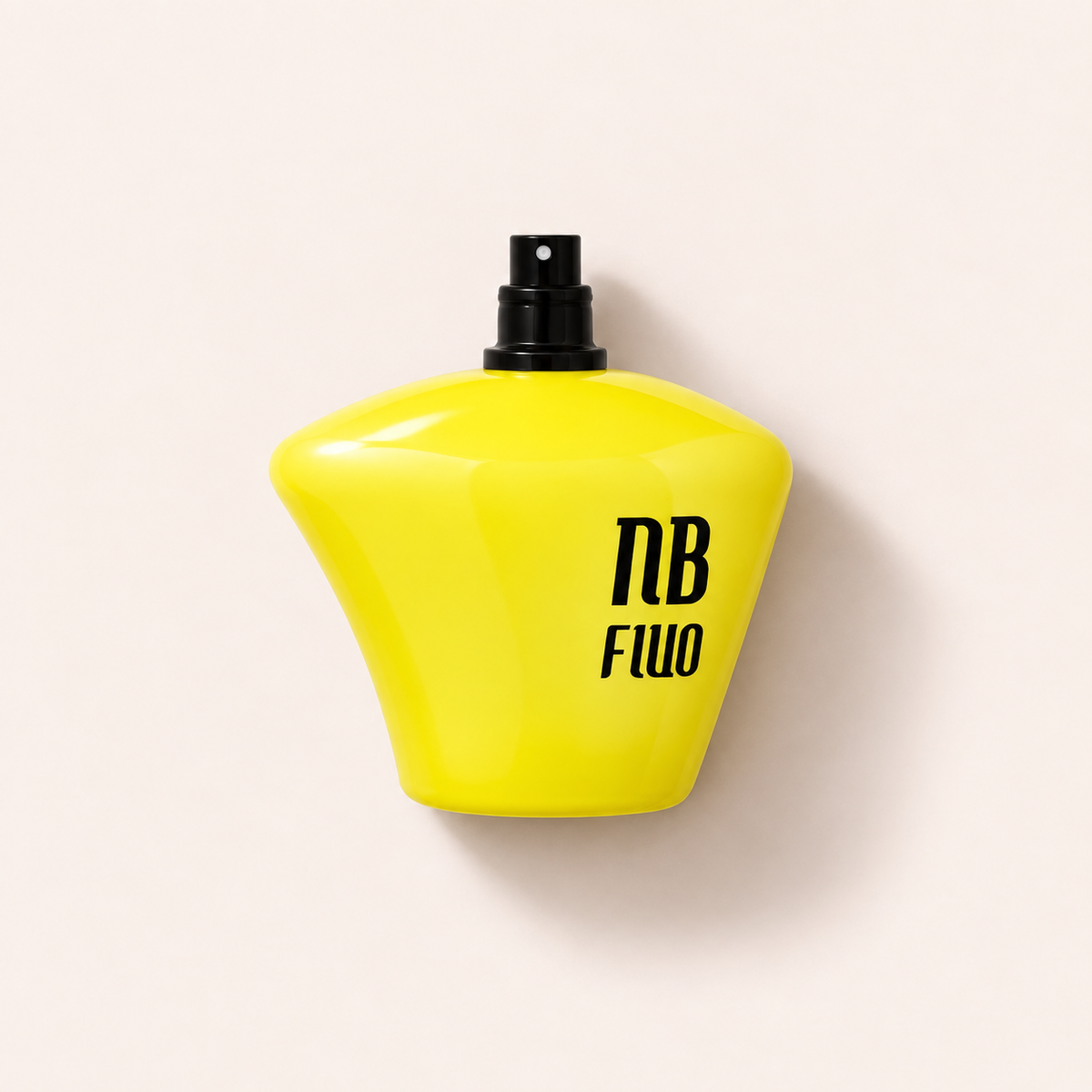 Žlutý flakon New Brand Prestige Fluo Sun EDP 100 ml tester s černým odkrytým rozprašovačem – MrRizz