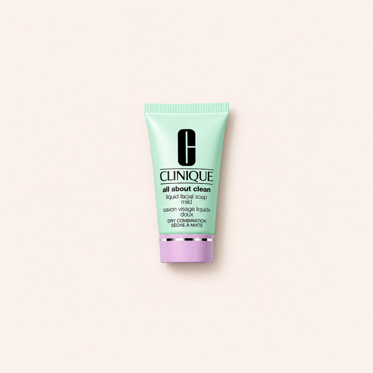 Clinique All About Clean Liquid Facial Soap Mild 30 ml – titulní produktová fotografie – MrRizz