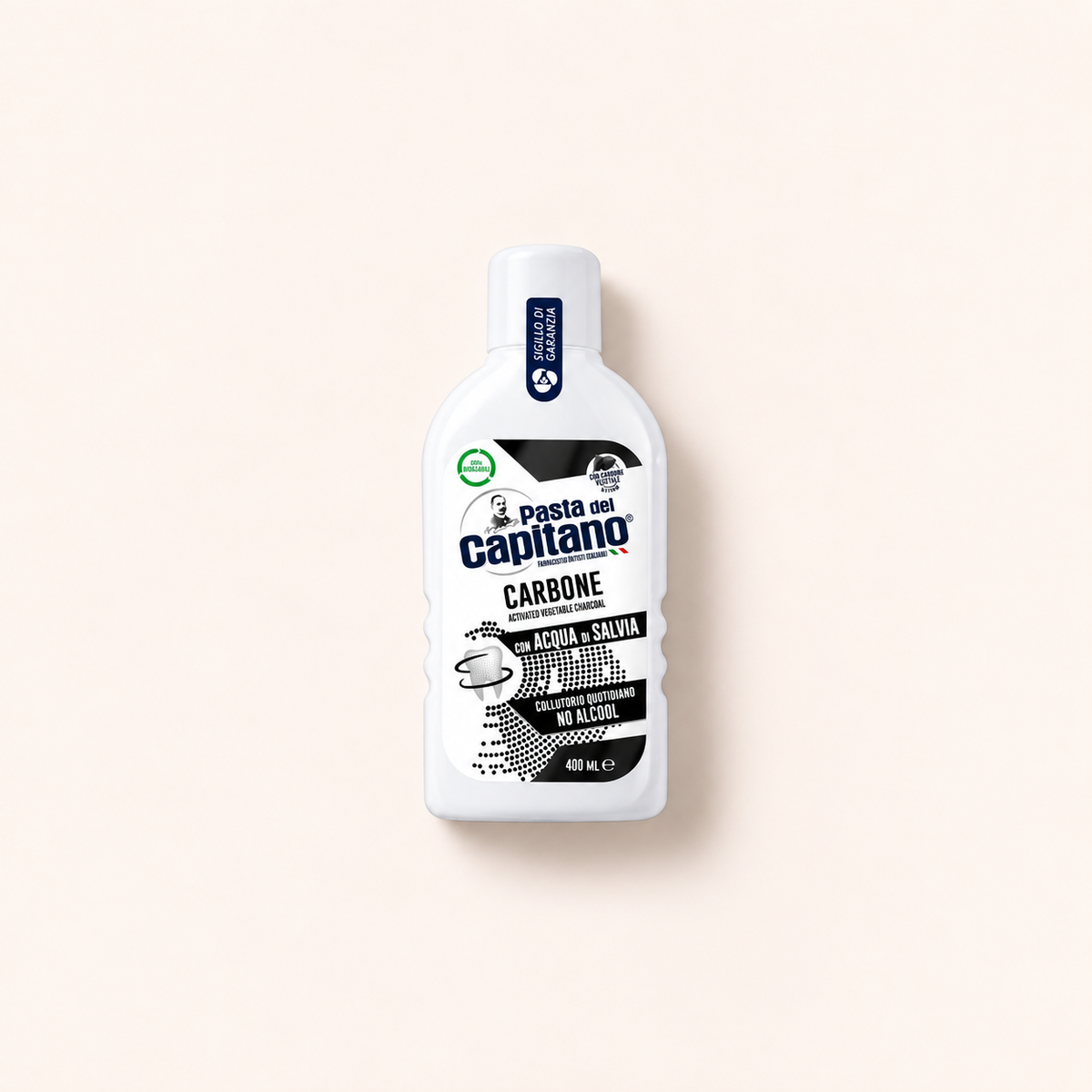 Pasta Del Capitano Charcoal Mouthwash 400 ml