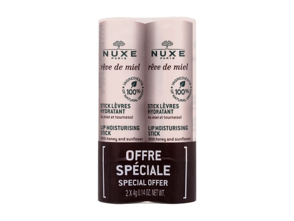 NUXE Reve de Miel Lip Moisturising Stick 2x4 ml - 2x4ml - Balzám na rty