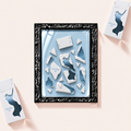Parfemovy obraz French Avenue Ravine Ice v cernem ramu - ilustracni fotografie