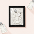 Parfemovy obraz Parfums de Marly Valaya Exclusif v cernem ramu - ilustracni fotografie