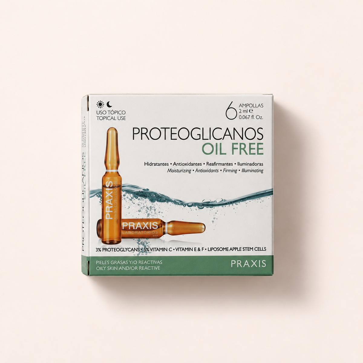 Praxis Laboratorios Proteoglicanos Oil Free 6x2 ml – pleťové sérum – MrRizz