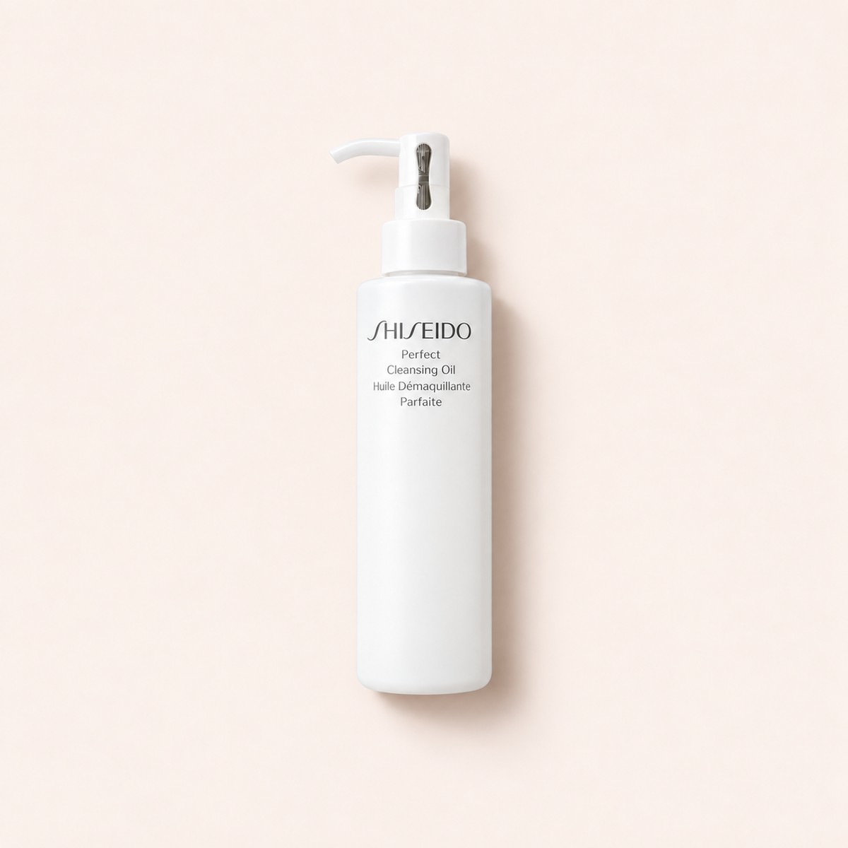 Shiseido Perfect čisticí olej 180 ml na béžovém pozadí – MrRizz