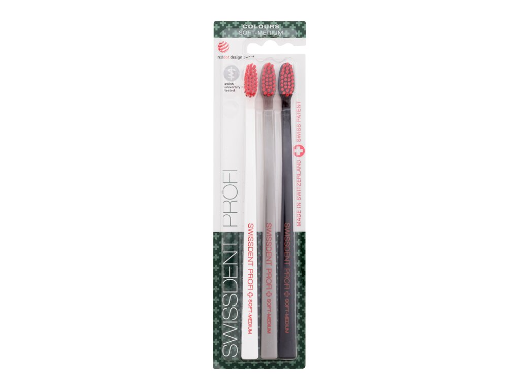 Swissdent Profi Colours Trio 3 ml - 3ml - Klasický zubní kartáček