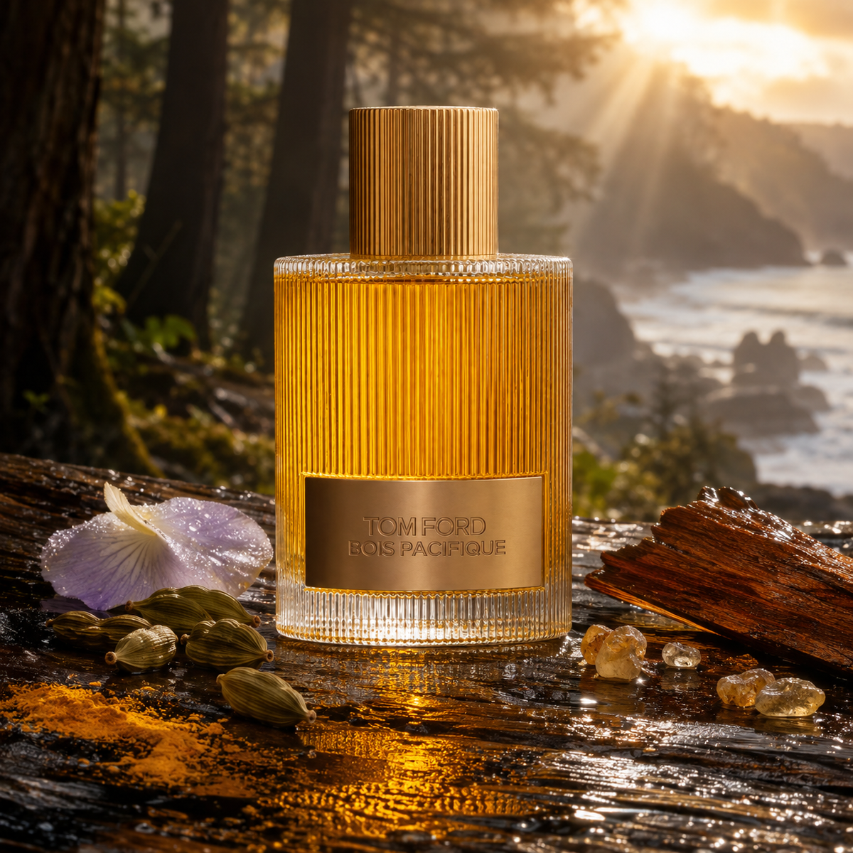 Tom Ford Bois Pacifique – pacifické lesní zátiší s kardamomem, kurkumou a santalovým dřevem – MrRizz