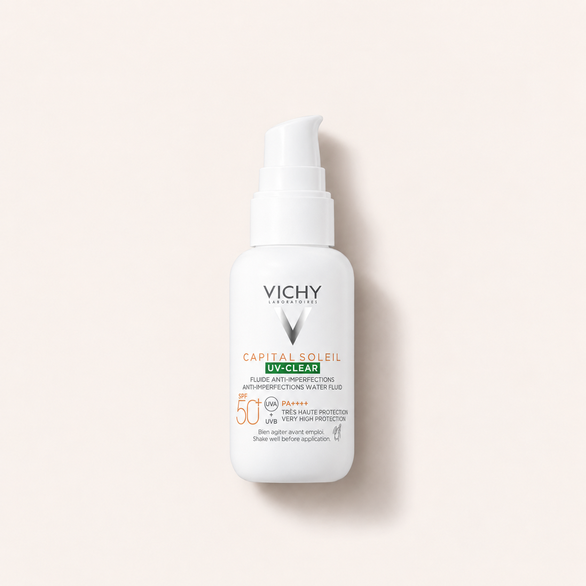 Vichy Capital Soleil UV-Clear Anti-Imperfections Water Fluid 40 ml – opalovací přípravek na obličej – MrRizz