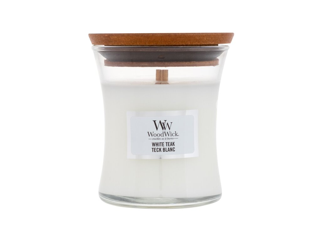 WoodWick White Teak 85 ml - 85ml - Vonná svíčka