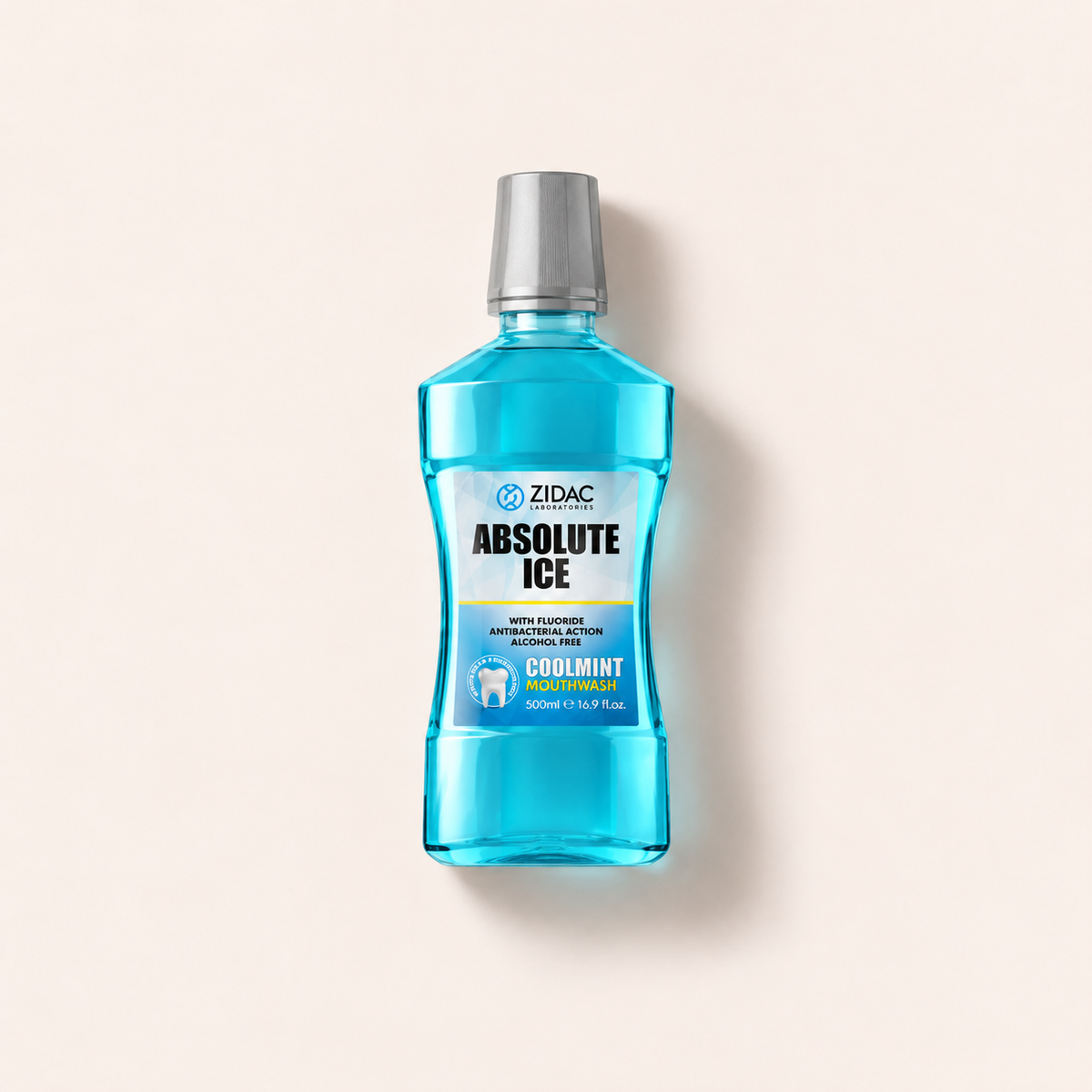 Titulní fotografie produktu Zidac Laboratories Absolute Ice Coolmint Mouthwash 500 ml – MrRizz