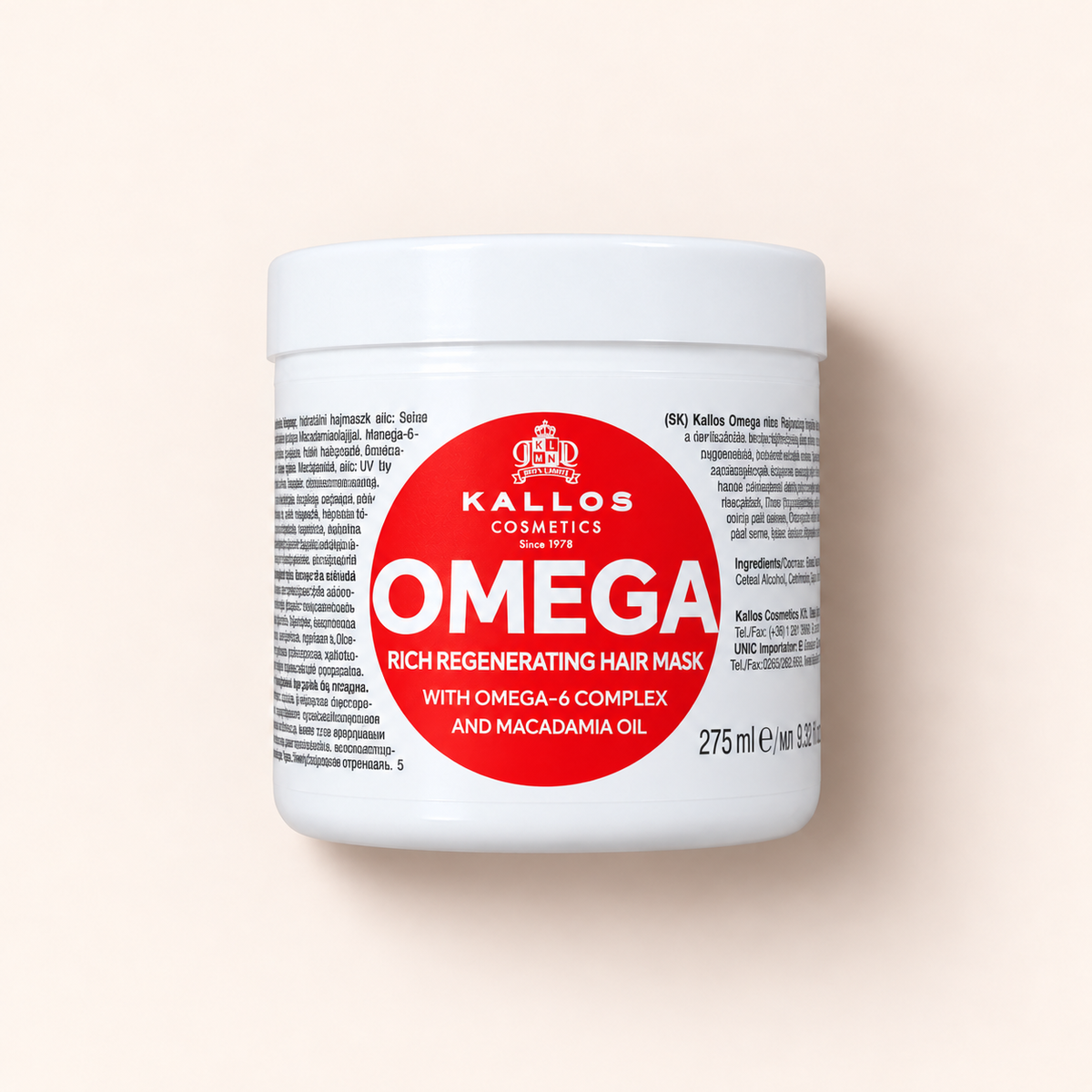 Kallos Cosmetics Omega regenerující maska na vlasy 275 ml – MrRizz