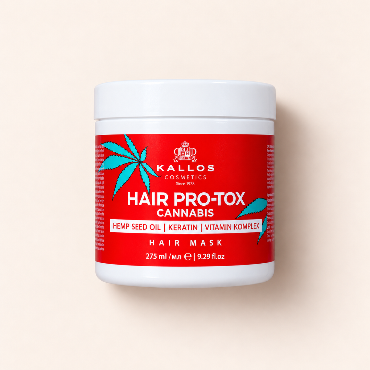 Kallos Cosmetics Hair Pro-Tox Cannabis – maska na vlasy 275 ml – MrRizz