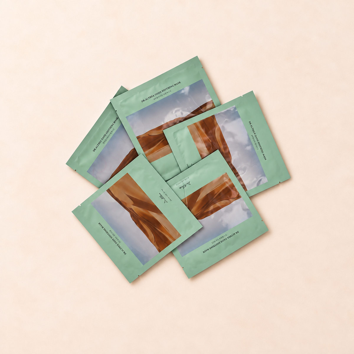 Titulní fotografie sady pěti pleťových masek Dr. Althea Oasis Soothing Mask – MrRizz