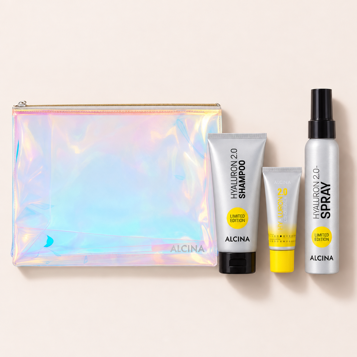 ALCINA Hyaluron 2.0 sada 100 ml + 20 ml + 100 ml s kosmetickou taštičkou – MrRizz