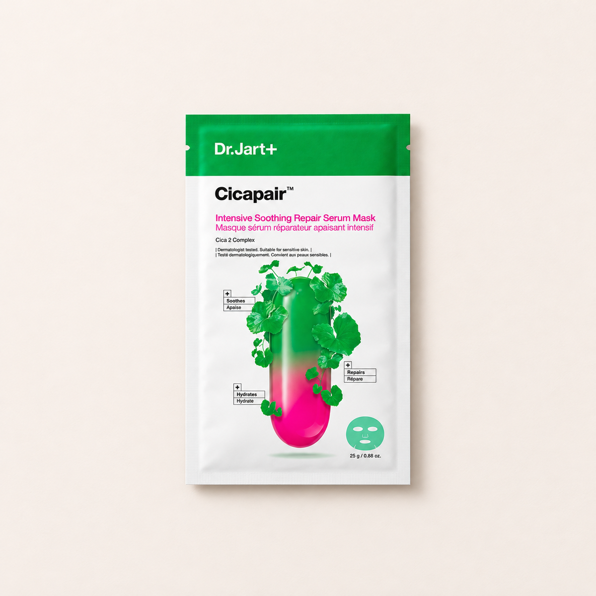 Pleťová maska Dr. Jart+ Cicapair Intensive Soothing Repair Serum Mask 25 g – MrRizz