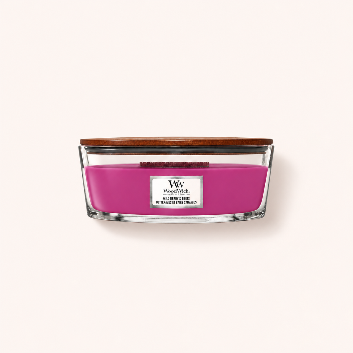 WoodWick Wild Berry & Beets, vonná svíčka Ellipse 453,6 g – MrRizz