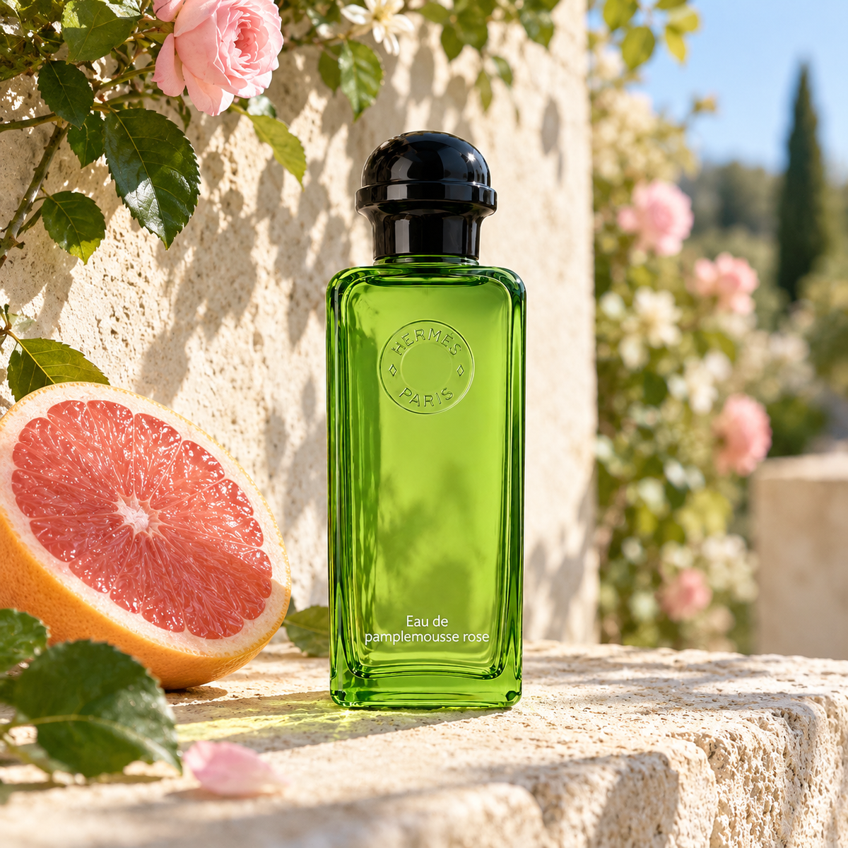Hermes Eau de Pamplemousse Rose 200 ml – atmosférická fotografie – MrRizz