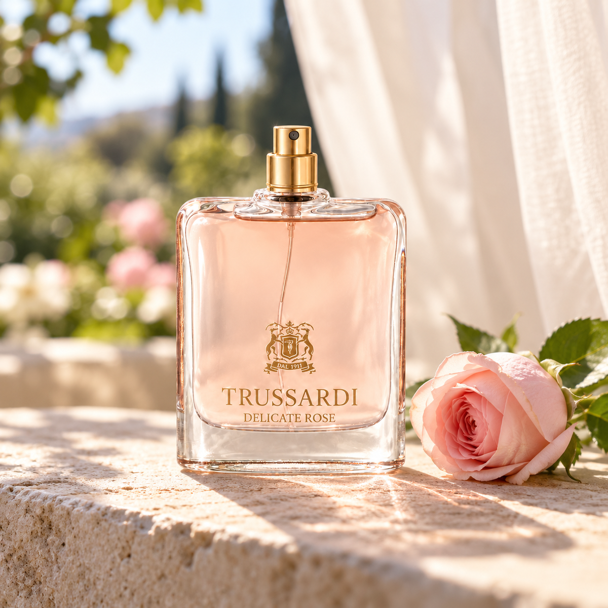 Trussardi Delicate Rose 100 ml – atmosférická fotografie – MrRizz