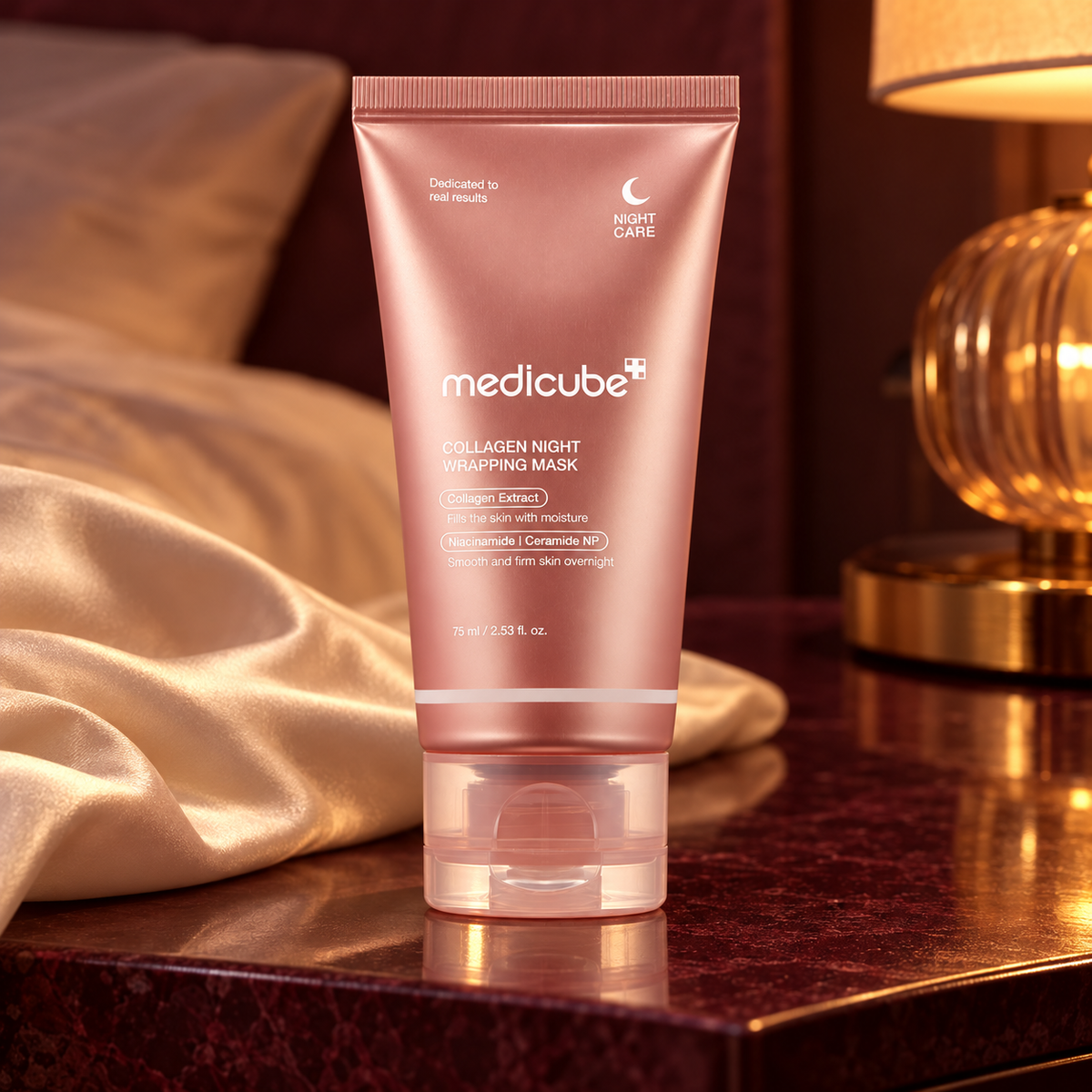 Medicube Collagen Night Wrapping Mask 75 ml – atmosférická fotografie – MrRizz