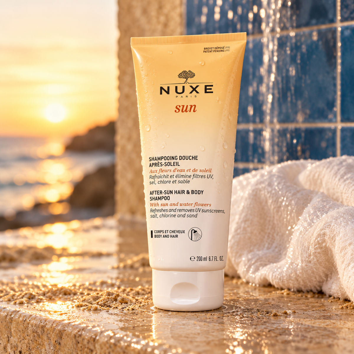 NUXE Sun After-Sun Hair & Body 200 ml – atmosférická fotografie – MrRizz